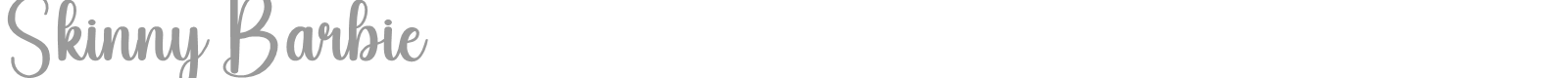 Skinny Barbie font preview